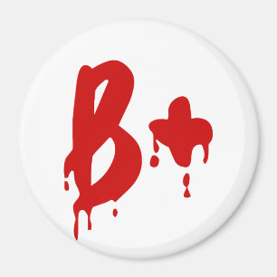 Blood Group B+ Positive #Horror Hospital Magnet