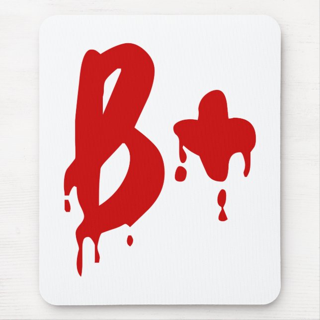 Blood Group B+ Positive #Horror Hospital Mouse Mat (Front)