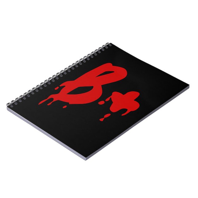 Blood Group B+ Positive #Horror Hospital Notebook (Left Side)