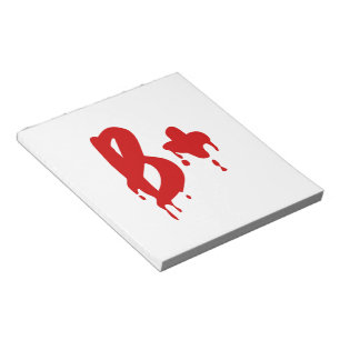 Blood Group B+ Positive #Horror Hospital Notepad