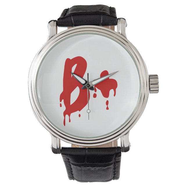 Blood Group B+ Positive #Horror Hospital Watch (Front)
