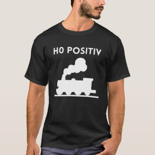 Blood group H0 positive model railway model railwa T-Shirt