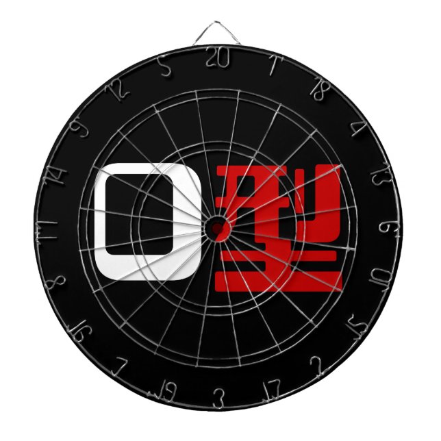 Blood Group O Japanese Kanji Dartboard (Front)