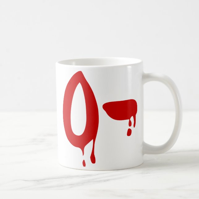 Blood Group O- Negative #Horror Hospital Coffee Mug (Right)