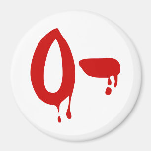 Blood Group O- Negative #Horror Hospital Magnet