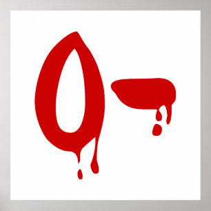 Blood Group O- Negative #Horror Hospital Poster