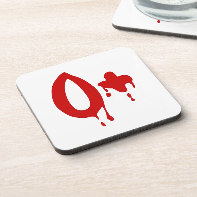 Blood Group O+ Positive #Horror Hospital Coaster (Left Side)