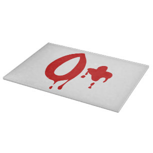 Blood Group O+ Positive #Horror Hospital Cutting Board