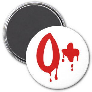 Blood Group O+ Positive #Horror Hospital Magnet