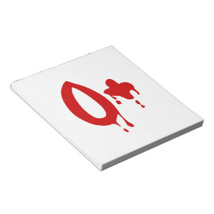 Blood Group O+ Positive #Horror Hospital Notepad