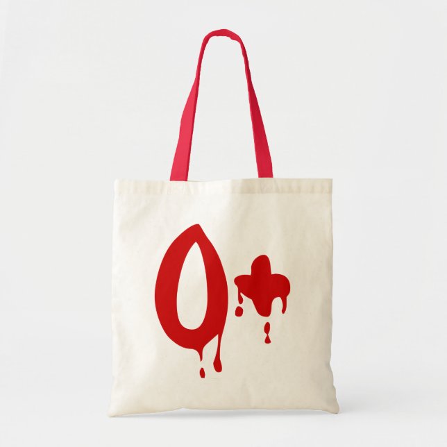Blood Group O+ Positive #Horror Hospital Tote Bag (Front)