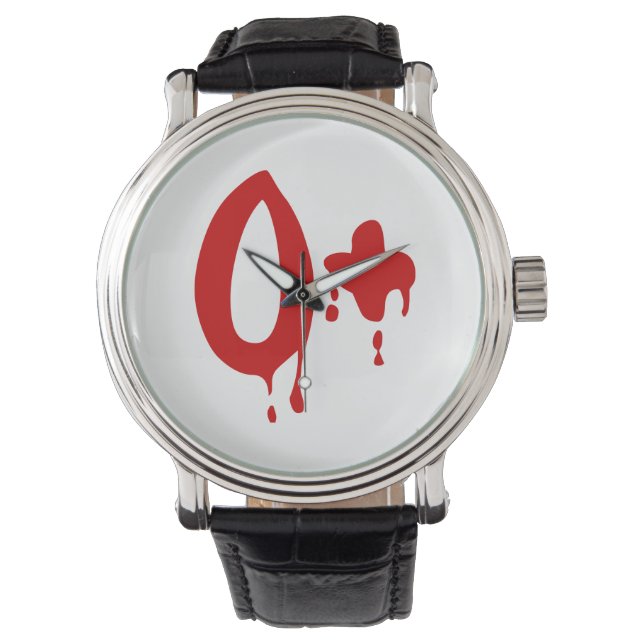 Blood Group O+ Positive #Horror Hospital Watch (Front)