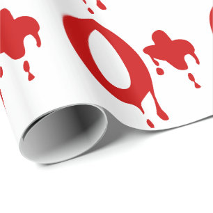 Blood Group O+ Positive #Horror Hospital Wrapping Paper