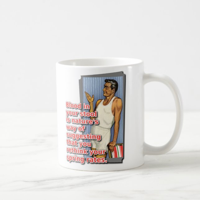 Blood In Your Stool Dirt Bike Motocross Mug (Right)