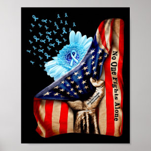 Blood Inside Me Flag Ovarian Cancer Awareness Amer Poster