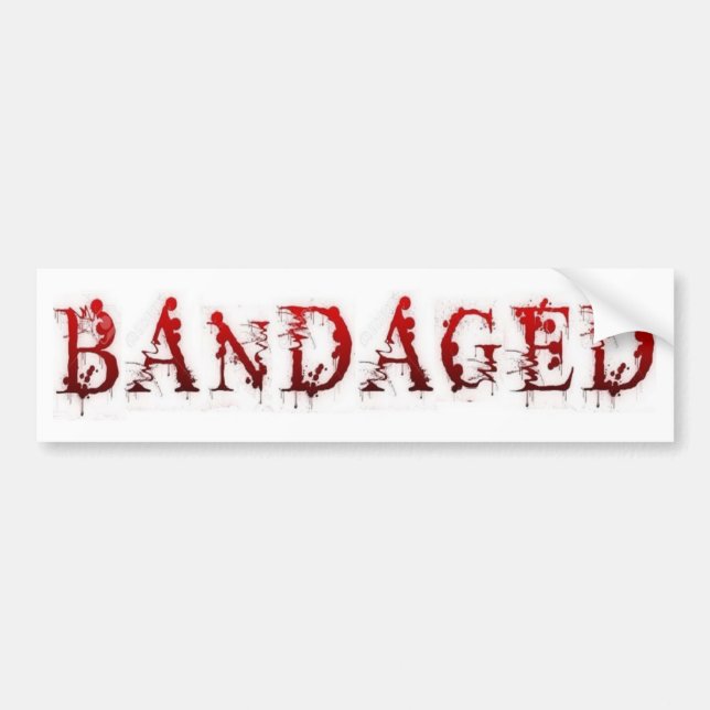 Blood Logo Bumper Sticker (Front)