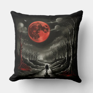Blood moon cushion
