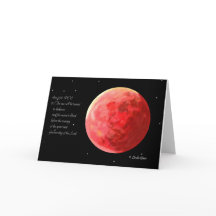 Blood Moon Greeting Card