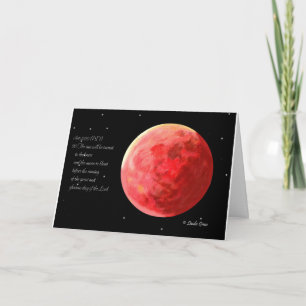 Blood Moon Greeting Card