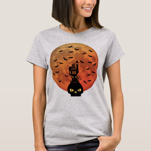 Blood Moon Haunted House T-Shirt (Front)