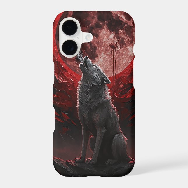 Blood Moon Howl iPhone Case (Back)