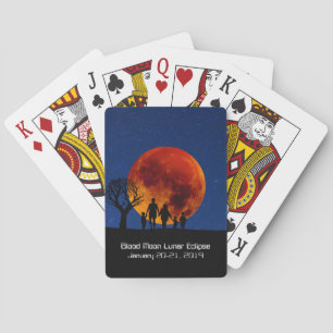 Blood Moon Lunar Eclipse 2019 Playing Cards