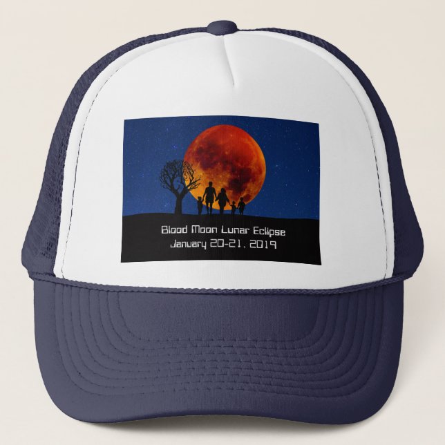 Blood Moon Lunar Eclipse 2019 Trucker Hat (Front)