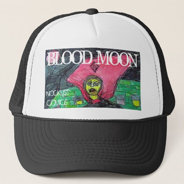 BLOOD MOON NOCKLIST COMICS TRUCKER HAT (Front)