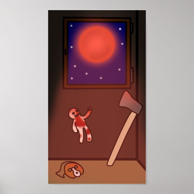 Blood Moon Puppy Eyes Poster (Front)