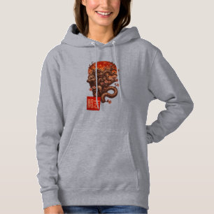 Blood Moon Yokai – Dark Japanese Art Hoodie