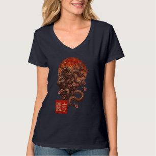 Blood Moon Yokai – Dark Japanese Art T-Shirt