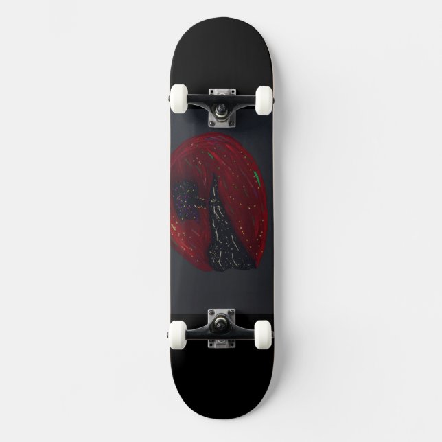 Blood Moonlit Night Skateboard (Front)
