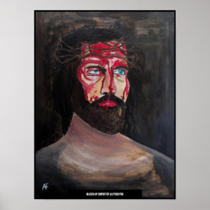 Blood of Christ Painting by Alfred Fox Poster
