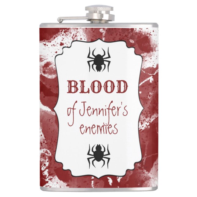 Blood Of My Enemies  Hip Flask (Front)