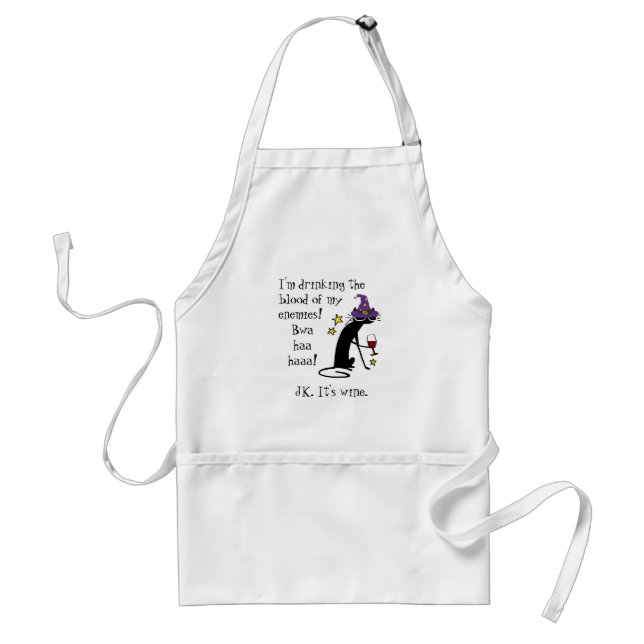 Blood of My Enemies, JK Wine, Black Cat Standard Apron (Front)