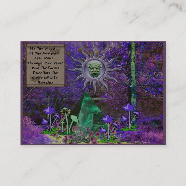 Blood of the Ancients Business Card (Front)