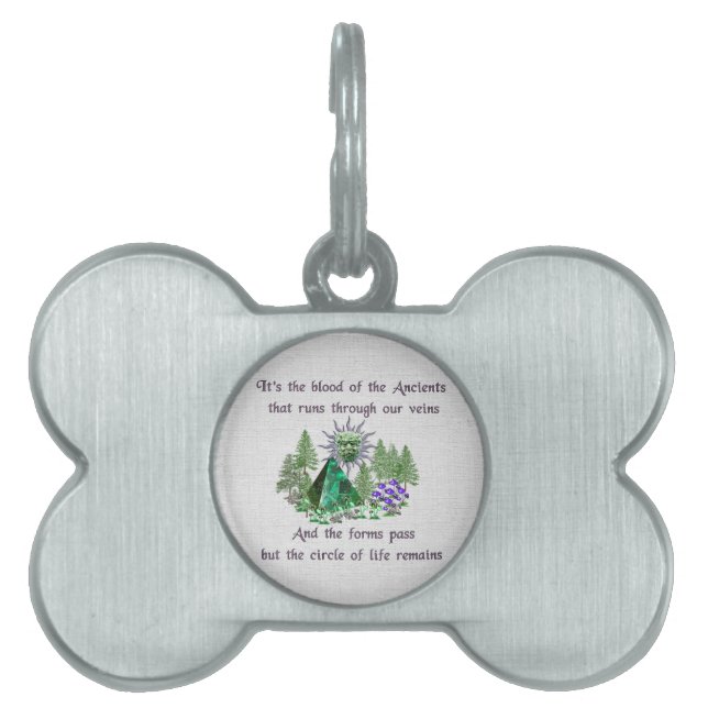 Blood Of The Ancients Pet ID Tag (Front)