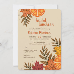 Blood Oranges and Fall Leaves Invitation