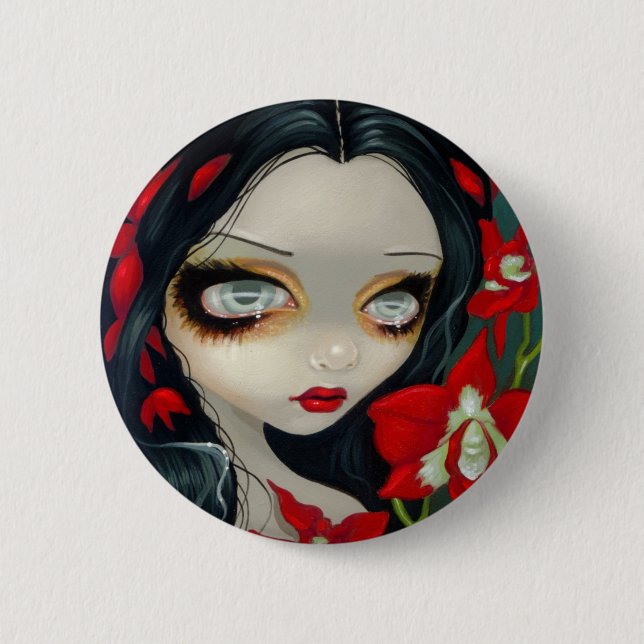 "Blood Orchid" Button (Front)