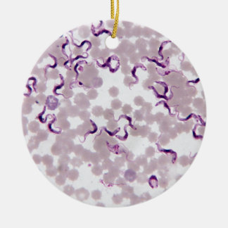 Blood Parasite Trypanosoma Ceramic Tree Decoration
