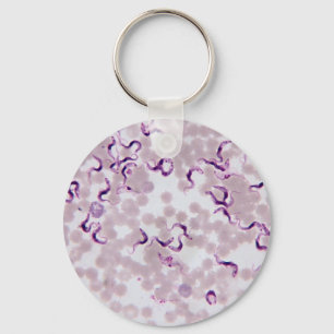 Blood Parasite Trypanosoma Key Ring
