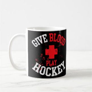 Blood Play Hockey Enforcer Player Goon Gift   Coffee Mug