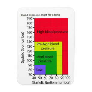 BLOOD PRESSURE CHART MAGNET