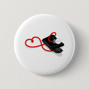 Blood Pressure Cuff 6 Cm Round Badge