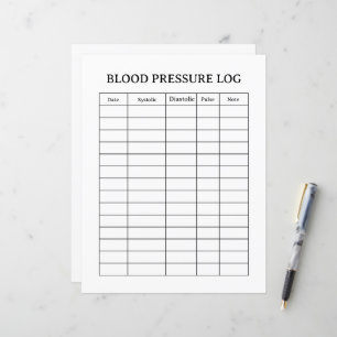 BLOOD PRESSURE LOG 