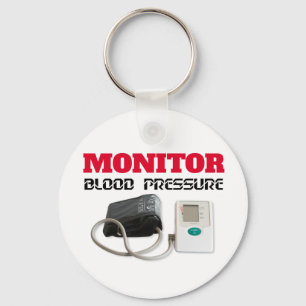 Blood pressure monitoring key ring