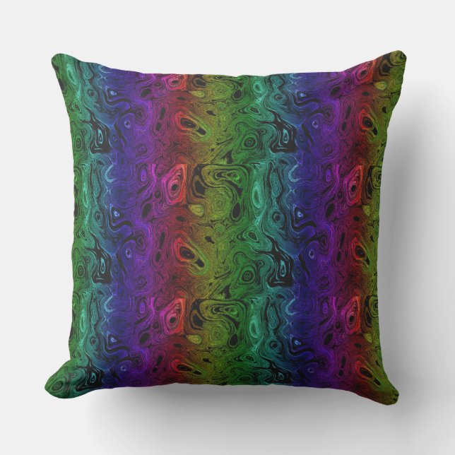 Blood Rainbow Fire Stone 2 SDL Throw Pillow (Front)