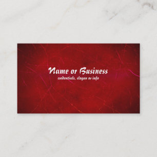 Blood Red Abstract Texture with Scratches Business Card