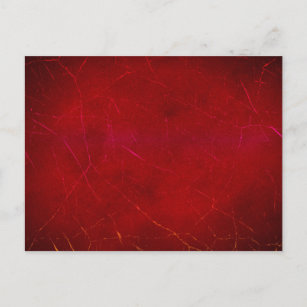 Blood Red Abstract Texture with Scratches Postcard