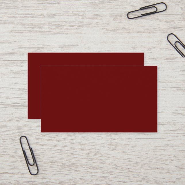 Blood Red Business Card (Front/Back In Situ)